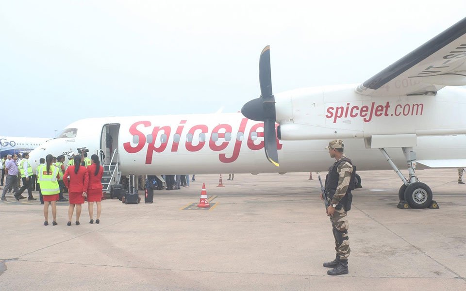 SpiceJet operates India's first flight partially powered by bio-fuel