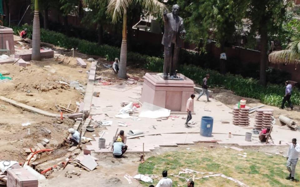 Gandhi, Ambedkar, Shivaji Statues Relocated In Parliament To Ensure 