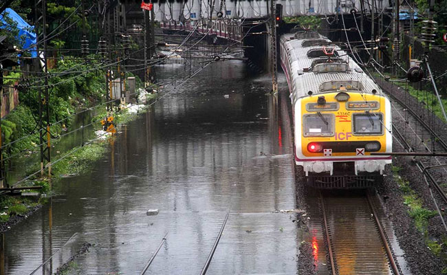 Water-logging on tracks after rain in Mumbai: Local train services on suburban section stopped