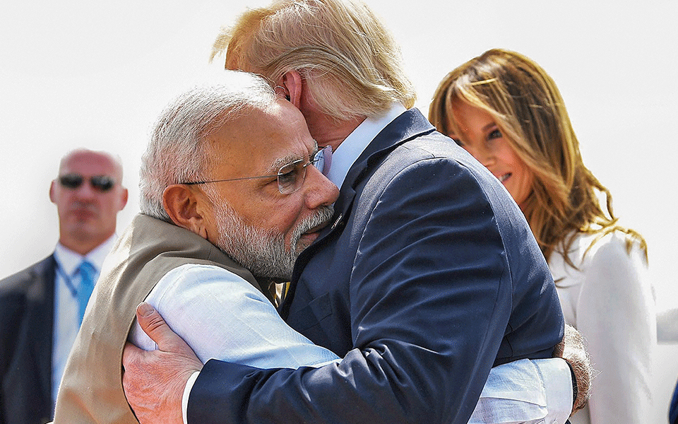 US President Donald Trump, First Lady Melania Trump arrive in India