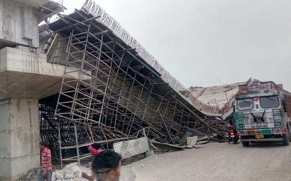 1 injured in UP under-construction flyover collapse