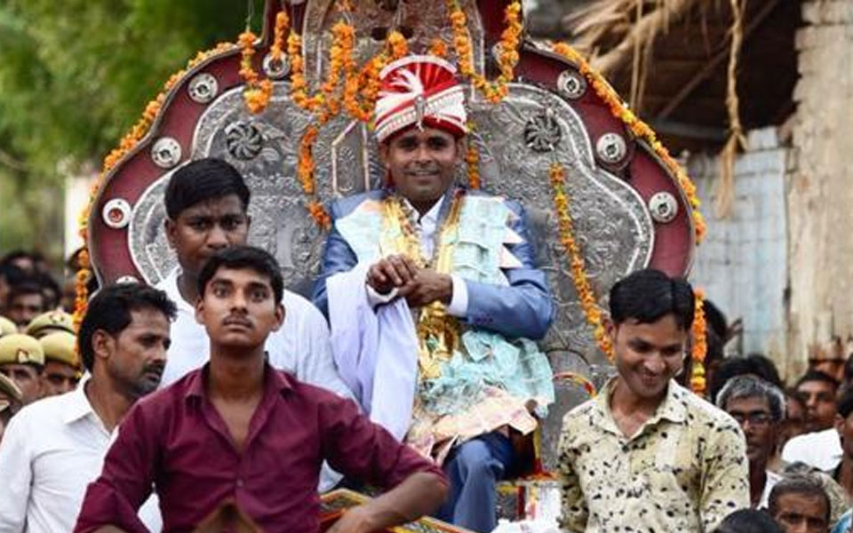 Dalit groom takes out wedding procession in UP’s Kasganj to defy caste prejudice