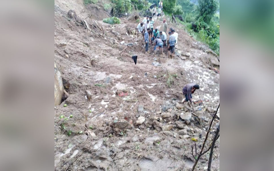 Landslide kills three in Uttarakhand, five still trapped