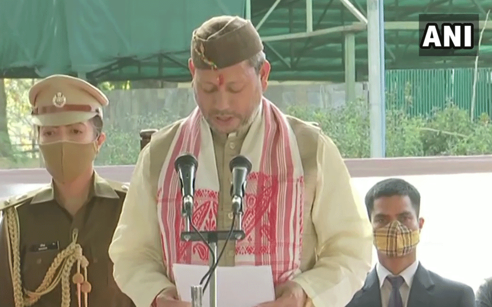 Tirath Singh Rawat Sworn In As New Chief Minister Of Uttarakhand