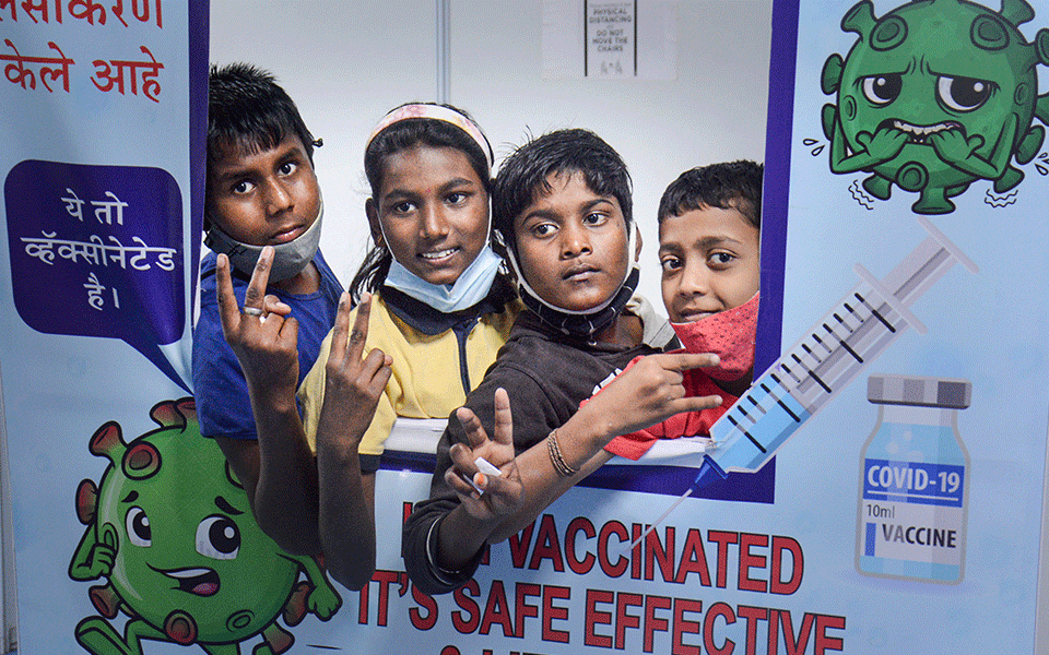 over 3 lakh doses of covid vaccine given to children aged 12-14 yrs on day