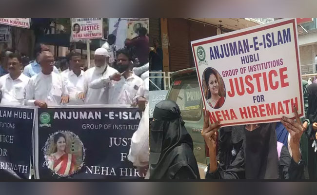 Anjuman-e-Islam leads Muslims' protest against Neha murder case accused in Dharwad