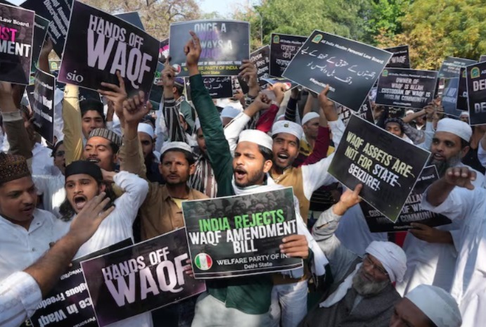 Waqf Amendment Act sparks massive protest against Bihar Minister Zama Khan in Kaimur