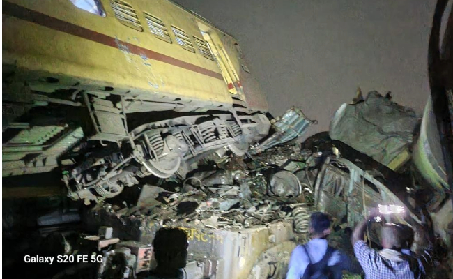 Three dead, several injured as Rayagada bound express train collides with stationary train in Andhra