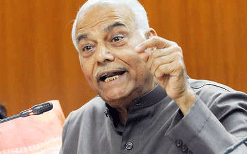 Yashwant Sinha attacks Modi, says people won't tolerate lies