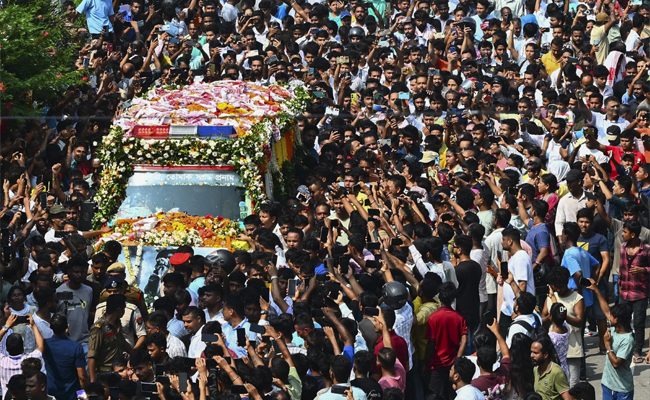Thousands of fans bid adieu to Zubeen at Guwahati stadium