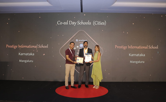 Prestige International School awarded Best Co-Ed School in Mangalore by Education World