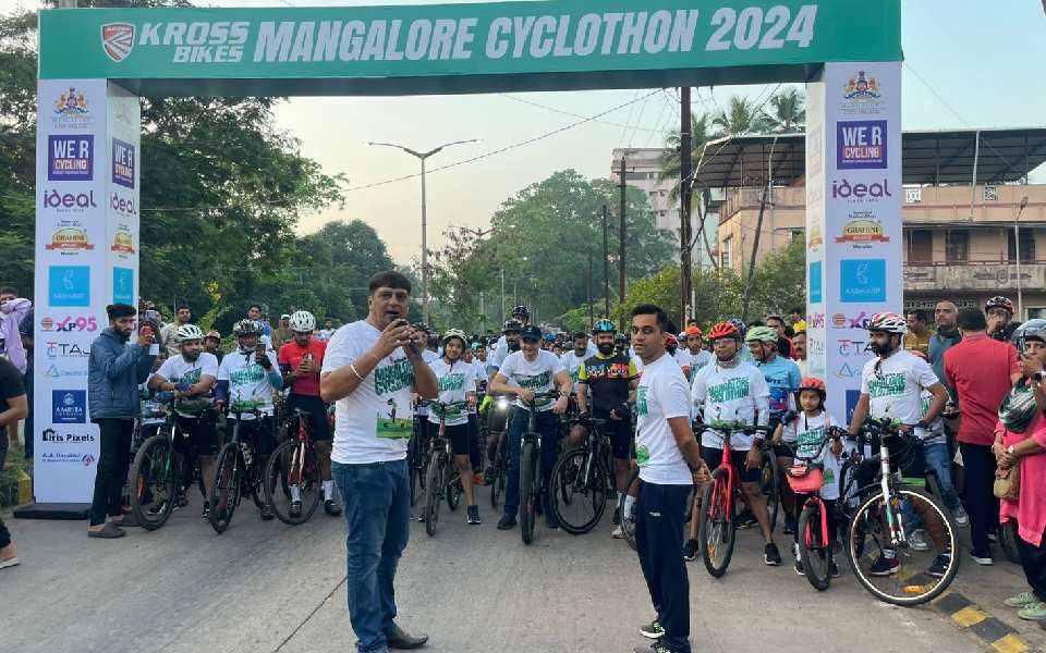 The Kross Bikes Mangalore cyclothon 2024: 1200+ cyclists pedal for road safety, fitness awareness