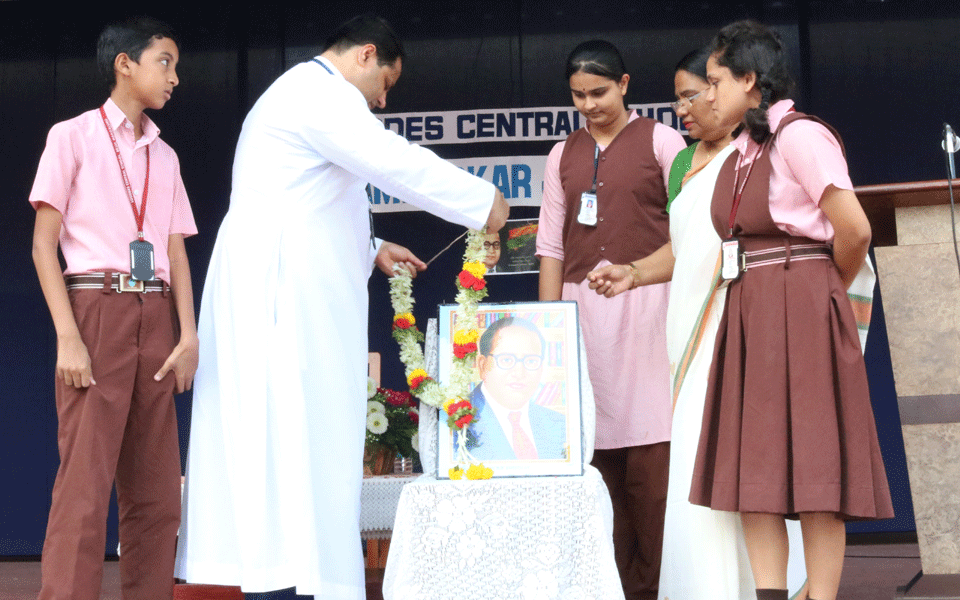 Ambedkar Jayanti celebrated at Lourdes school