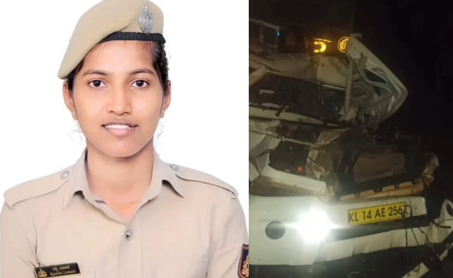 Mangaluru: Female constable Manshida Banu rushes accident victim to hospital on scooter