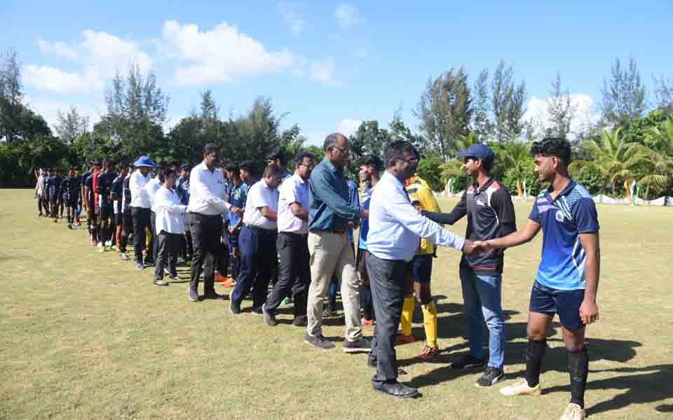 Green Valley PU College’s boys' football team wins district level games, to play state level tourney