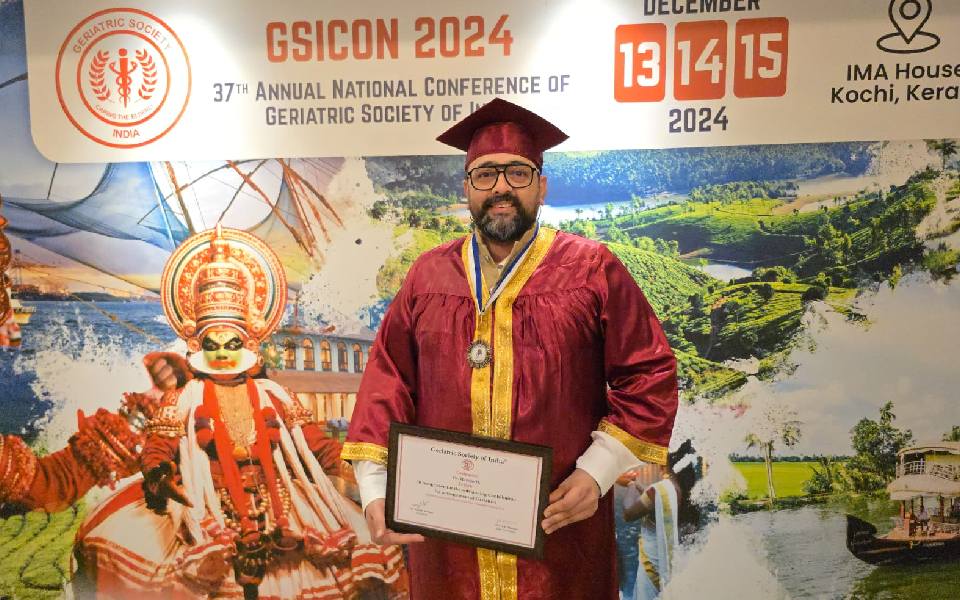 Dr. Haroon H. Awarded Fellowship of the Geriatric Society of India (FGSI)