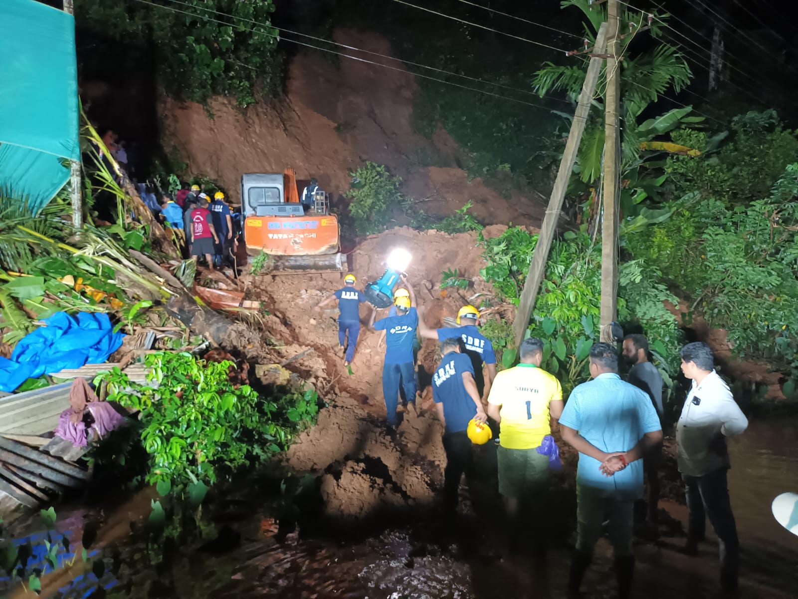 11, 6 year-old kids die as house collapse due to landslide in Subramanya