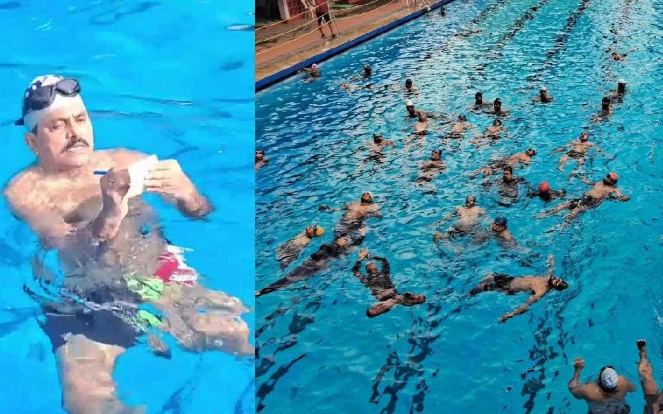 International Yoga Day: Mangaluru hosts unique 'Jala yoga' event in swimming pool