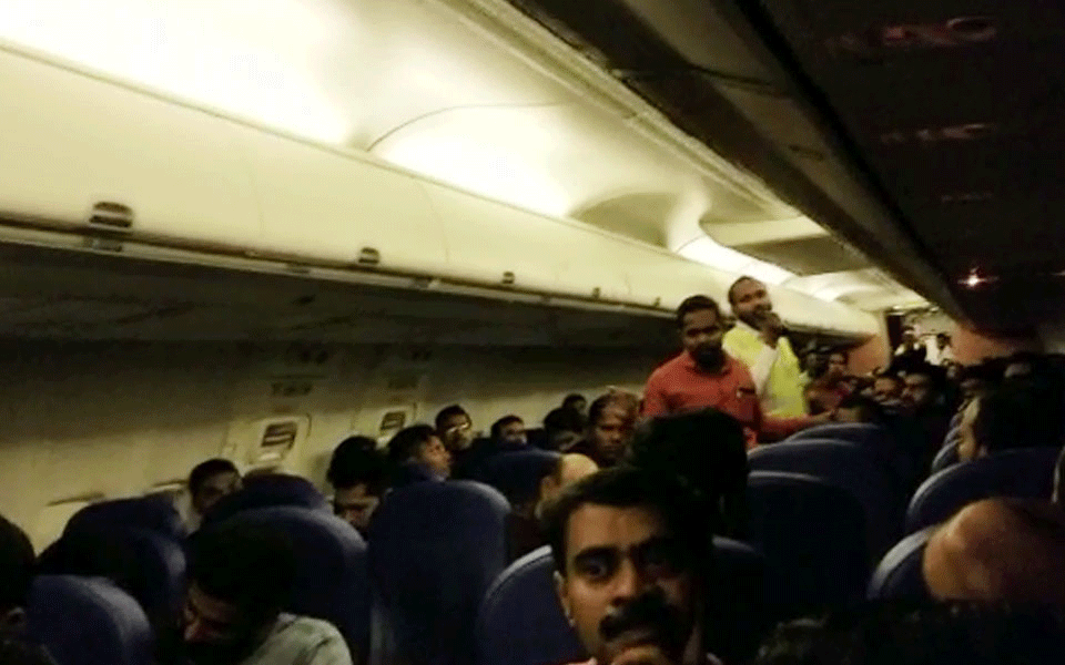 Air India Express station manager says the flight from Dubai was delayed due to weather constraints