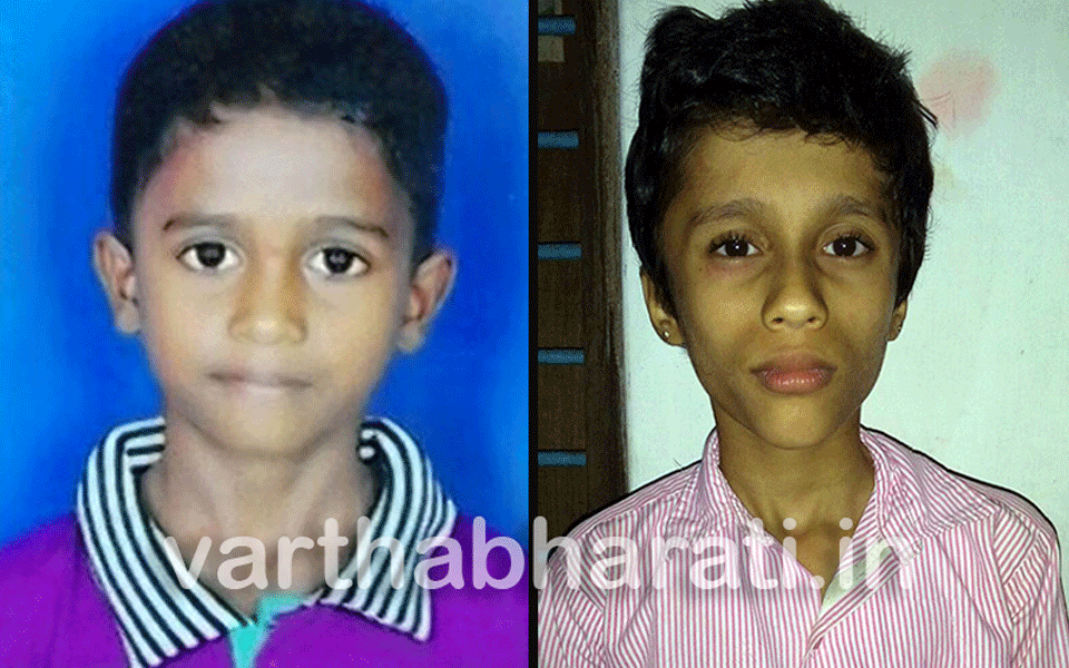 5th std student rescues his friend from falling into stream