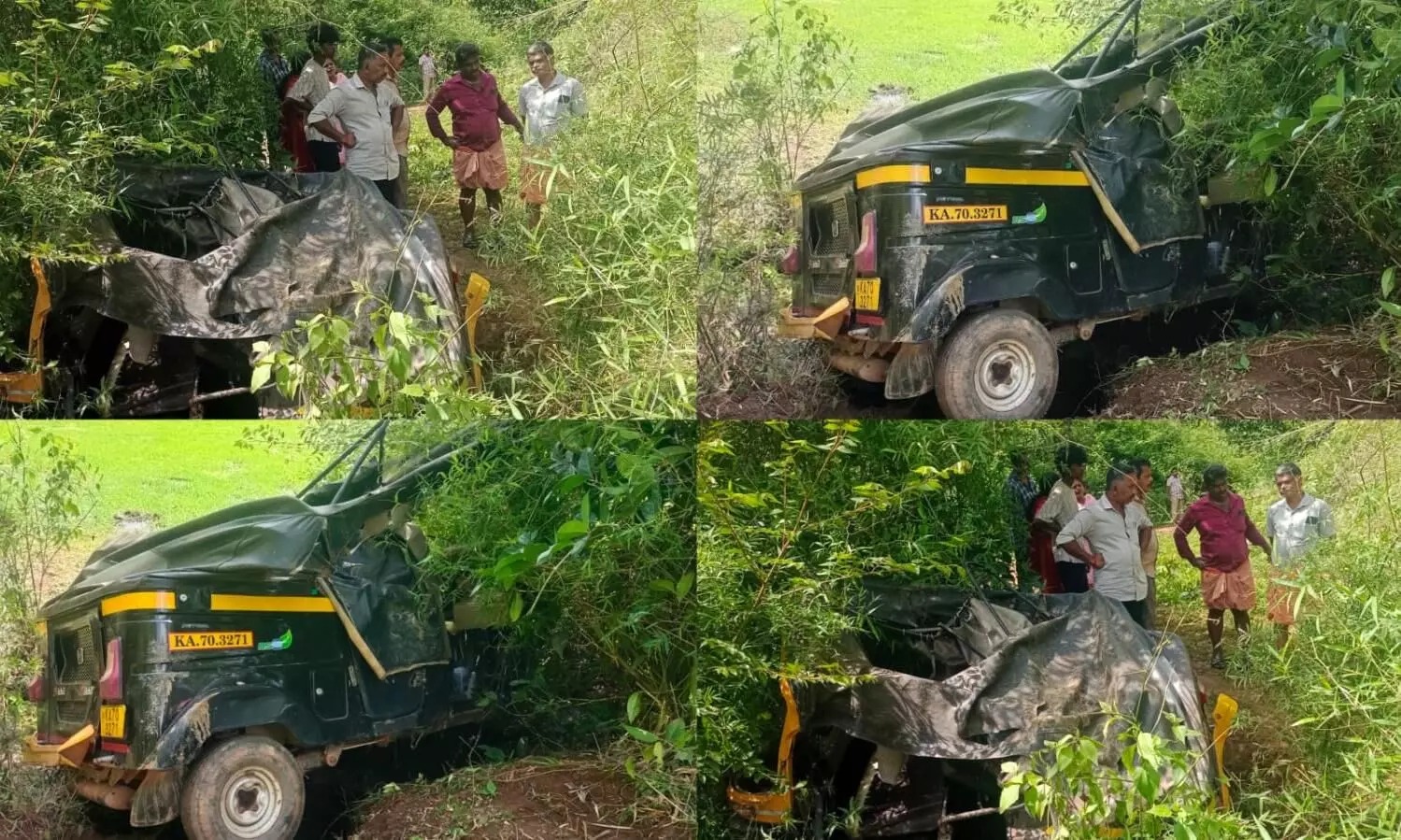 Belthangady: Autorickshaw wrecked in wild elephant attack