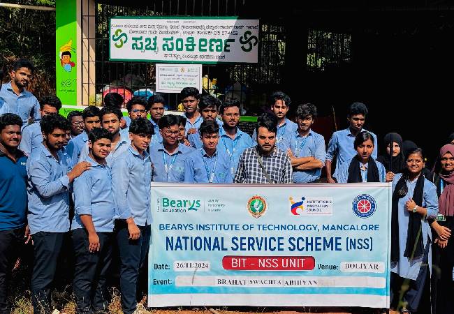 Community Clean-Up Drive Organized by BIT NSS Unit at Boliyar Village