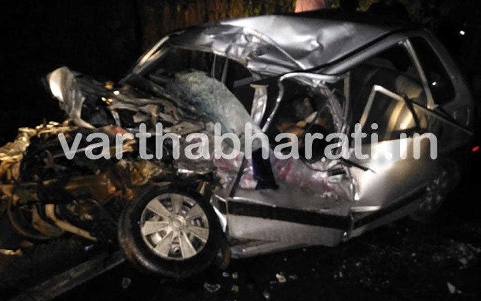 Terrible accident in Kokkada: Two die on spot