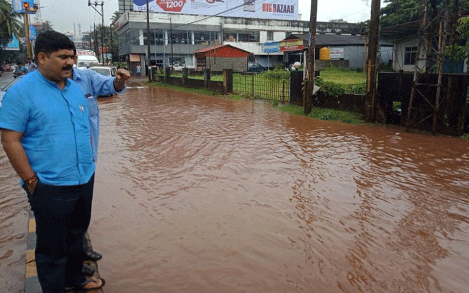 Artificial flood situation at Kottara Chowki