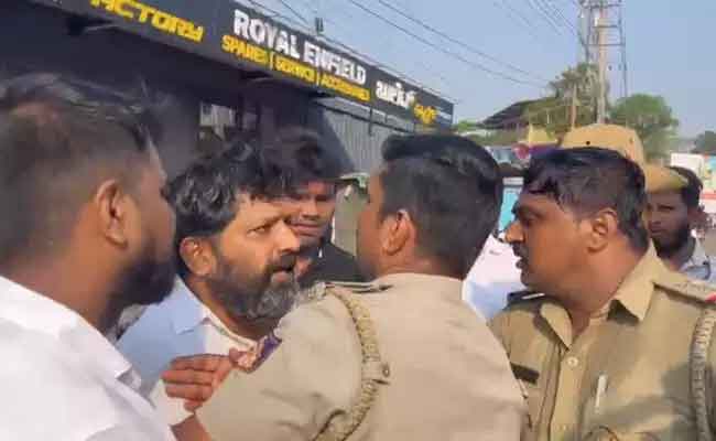 Altercation erupts between BJP workers, police, and media at Mangaluru polling booth