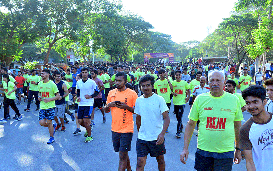 Marathon to create awareness on drug addiction at Manipal