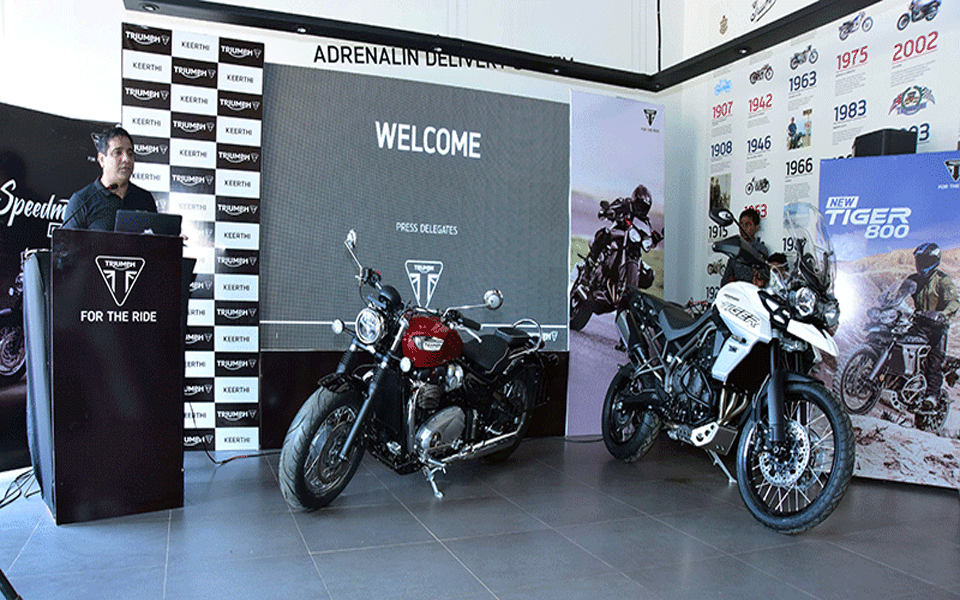 Triumph motorcycles dealership center inaugurated in Mangaluru