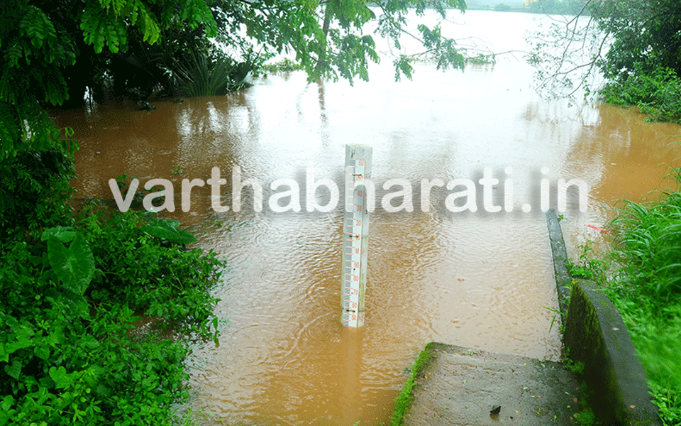 Bantwal: Netravati River flows in dangerous 9-meter level