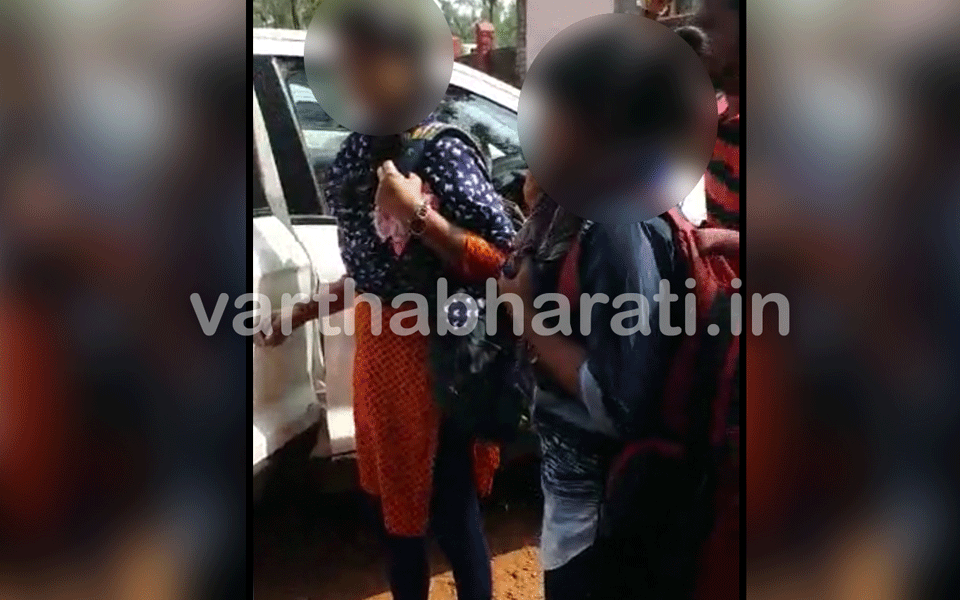 Sangh Parivar activists assault young woman right in presence of cops at Pilikula