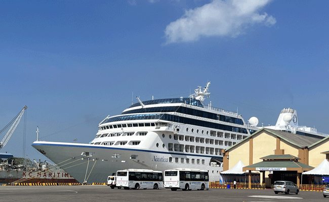 Third cruise vessel of season calls at Mangalore port