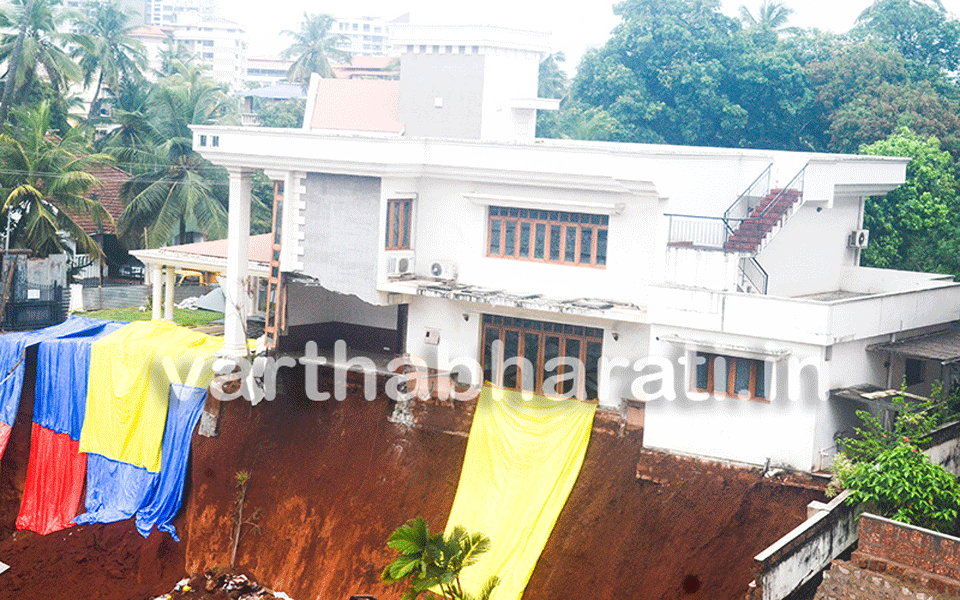 Falnir: Landslide poses danger to home