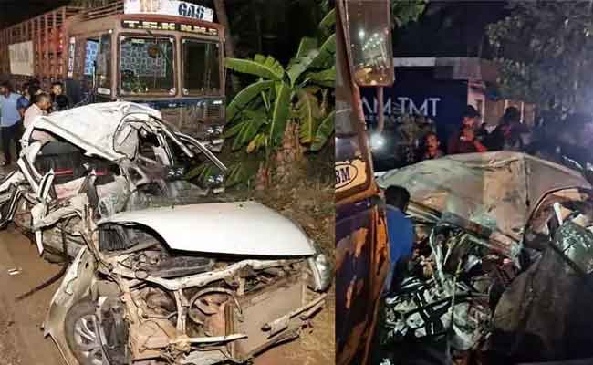 Tragic car-lorry collision claims five lives in Kasaragod