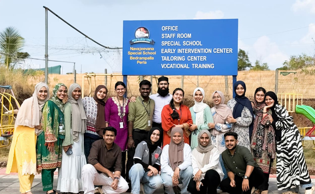 Yenepoya students hold menstrual hygiene awareness program for children with special needs in Perla