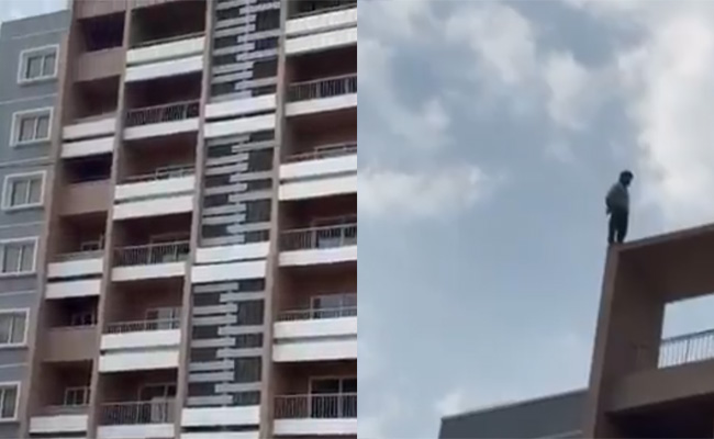 POCSO accused man climbs nine-storey building, creates four-hour drama in Bengaluru’s Devanahalli