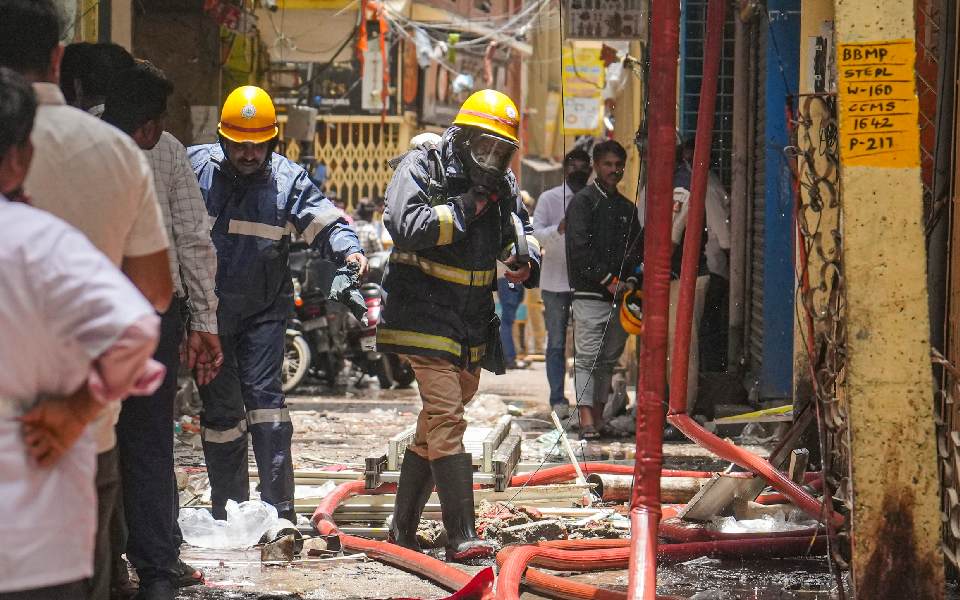 Five killed in fire accident at plastic articles manufacturing unit in Bengaluru
