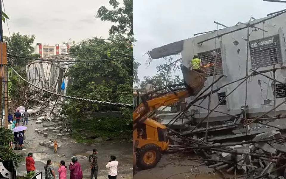 Three killed, 13 workers trapped after under-construction building collapses in Bengaluru