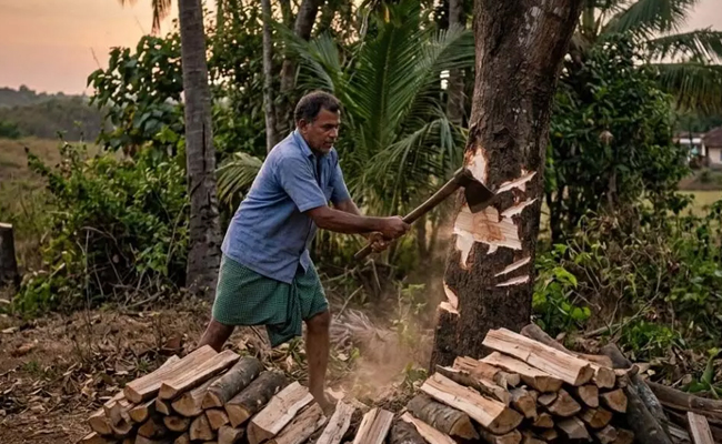 Karnataka Forest Minister warns against illegal tree felling amid gas shortage