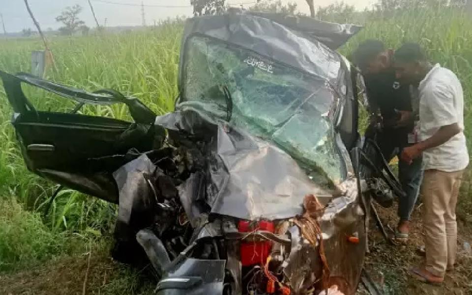 Three of family die in accident; ex-MLA's son injured in Belagavi
