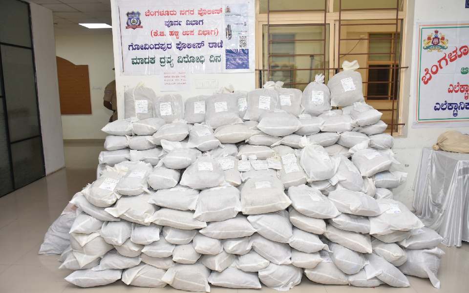 Drugs worth Rs 6 crore seized in Bengaluru, five arrested