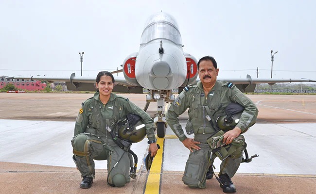 Father-daughter duo creates history by flying Hawk sortie together in Karnataka