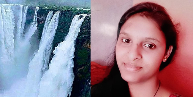 Woman who had come to see Jog Falls with husband dies after falling into river, murder suspected