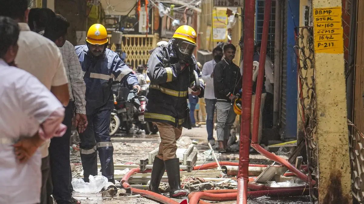 Bengaluru: Fire in plastic articles manufacturing unit; Building owner, son arrested after 5 killed
