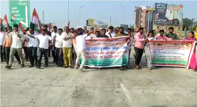 Protests as toll collection begins on newly opened Bengaluru-Mysuru highway