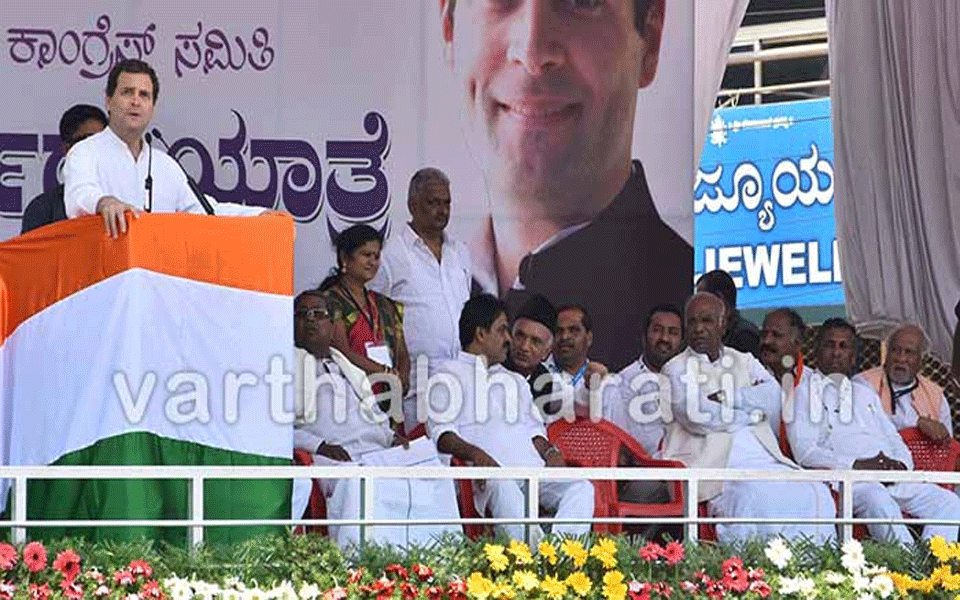 RSS taught Modi that country develops through lectures, false promises: Rahul Gandhi