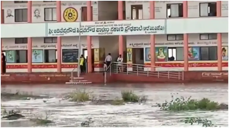 Karnataka: 150 students, stranded in school due to flood rescued