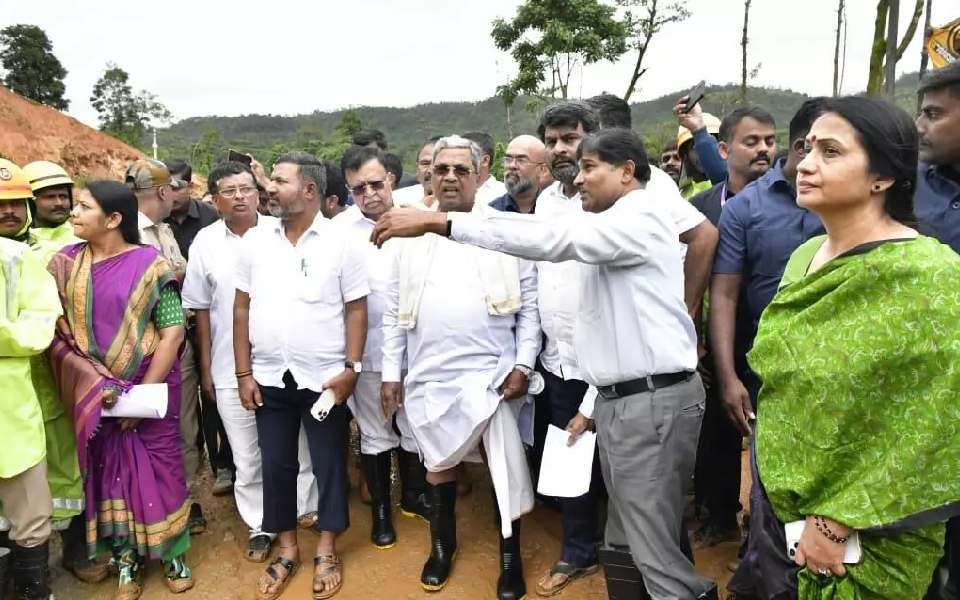 CM Siddaramaiah expresses displeasure over 'unscientific' work leading to landslide in Shiradi ghat